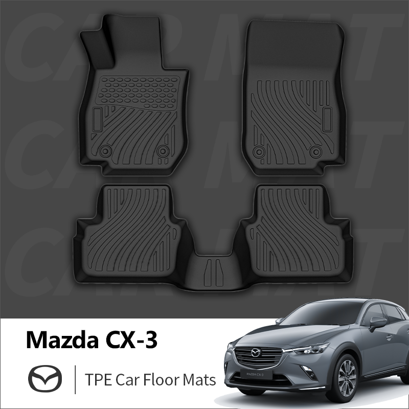 Supply All Weather 3D TPE Car Floor Mats For Mazda CX3 2023 Wholesale