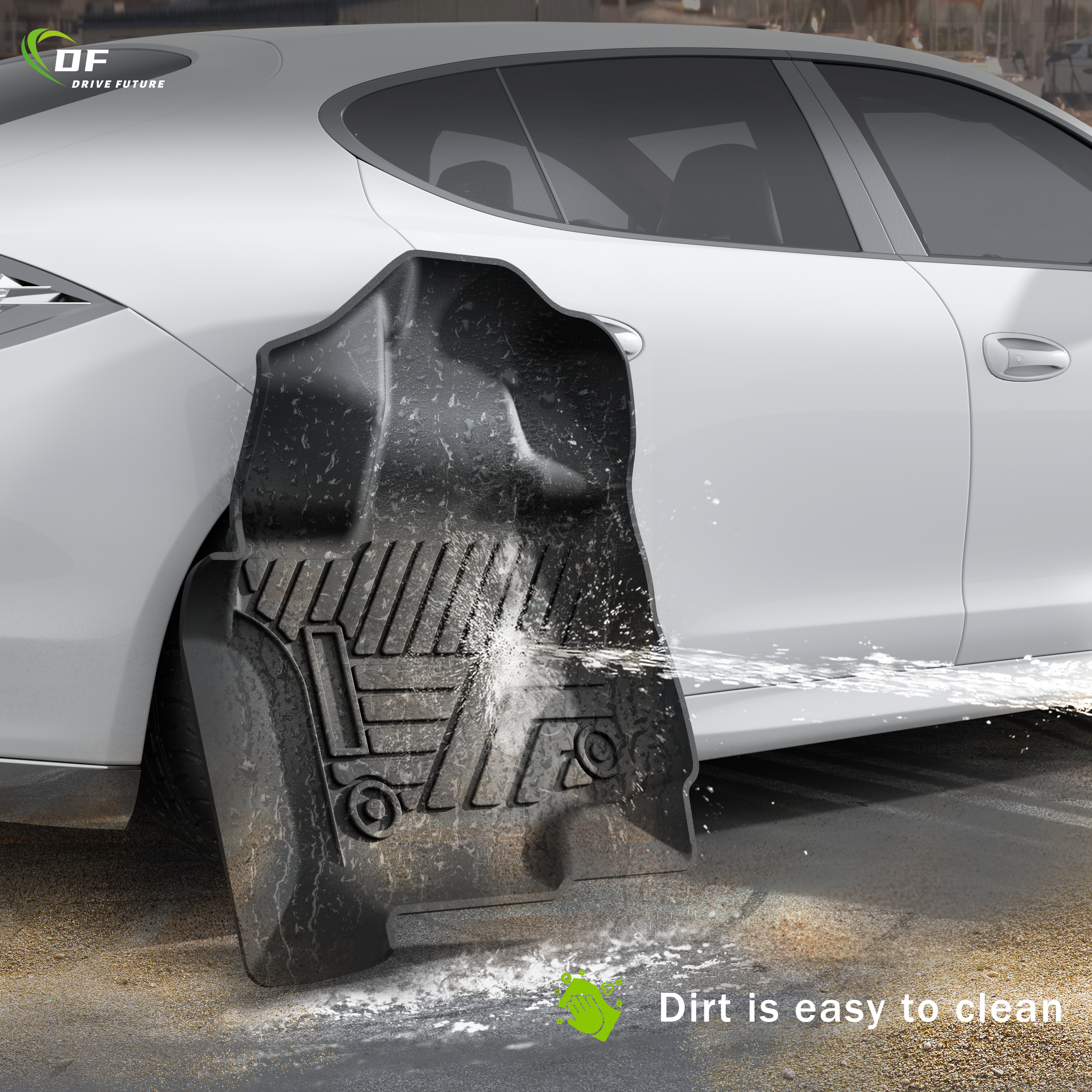 Tapis de sol en TPE imperméable et anti-poussière pour toutes les saisons pour Hyundai Elantra