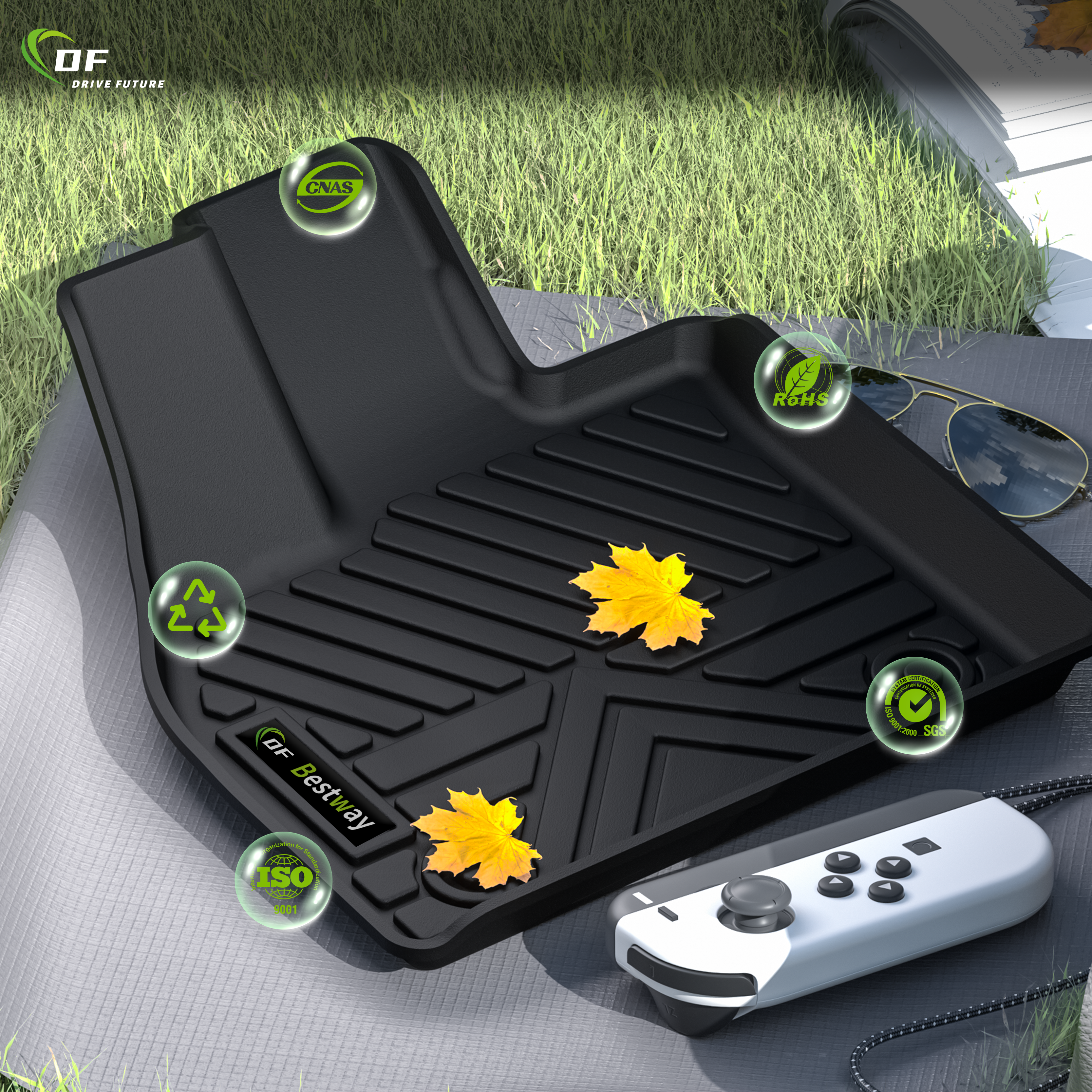 Vente de feu de haute qualité bonne résistance à la température nouveaux tapis de sol de voiture en TPE tapis de voiture pour TOYOTA BZ4X