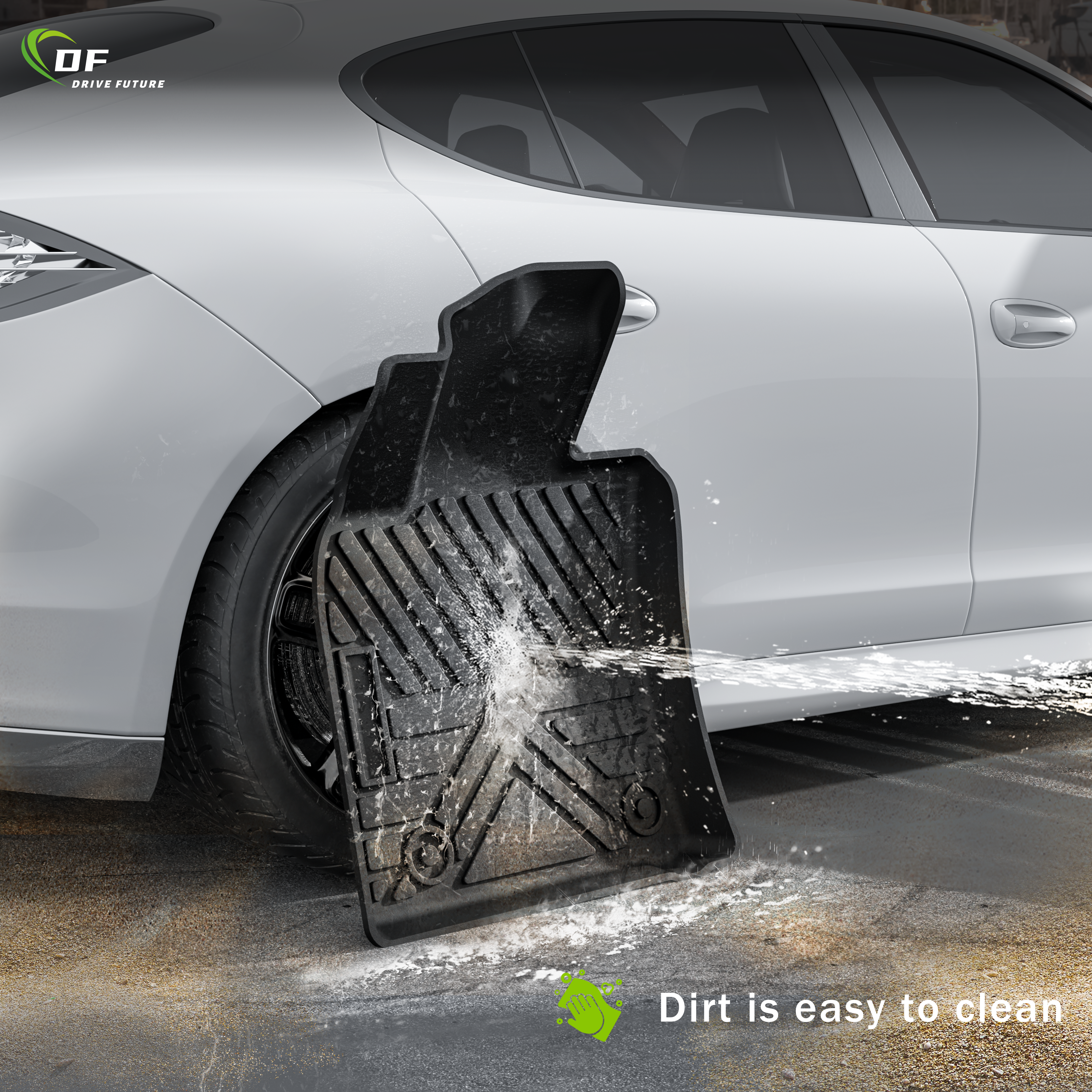 سجادة أرضية سيارة ثلاثية الأبعاد مادة تي بي إي غير قابلة للانزلاق من مادة صديقة للبيئة للبيع الساخن لسيارة تويوتا كامري