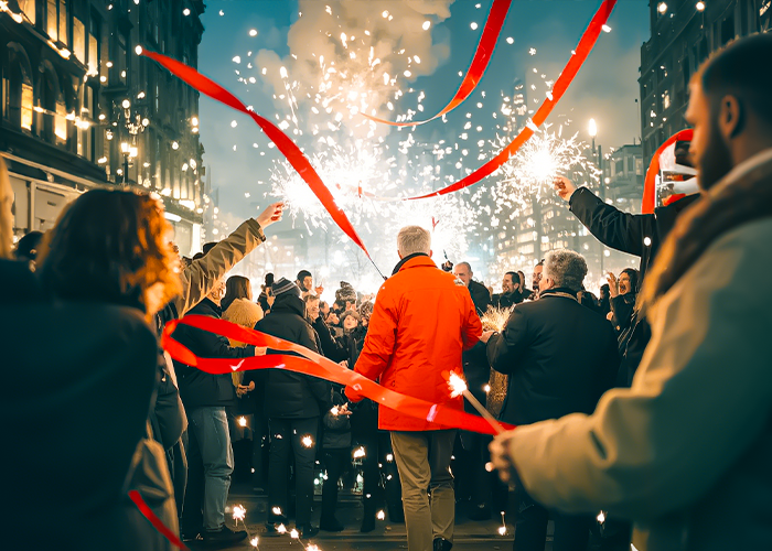 Wir wünschen Ihnen ein frohes neues Jahr voller Freude und Erfolg