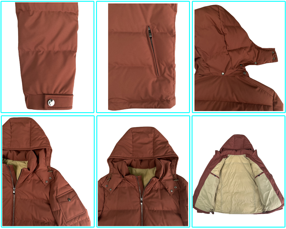 men's down jacket with detachable hoodie