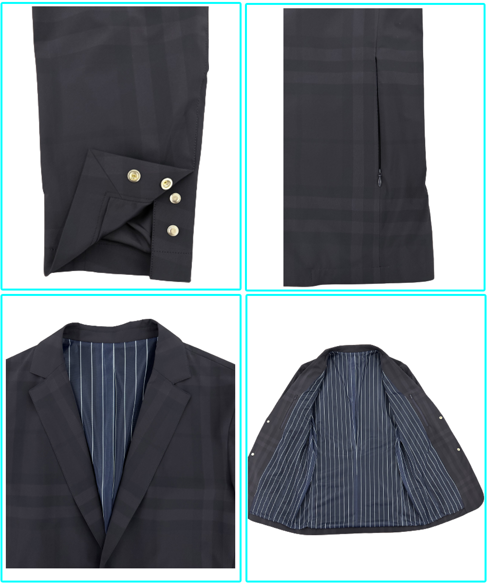 stripes navy blazer