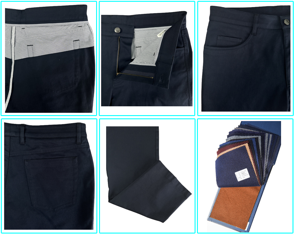 denim waistband men's casual pants