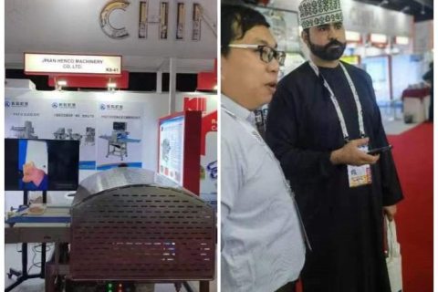 At the Dubai fair, our fresh meat slicer was a big hit