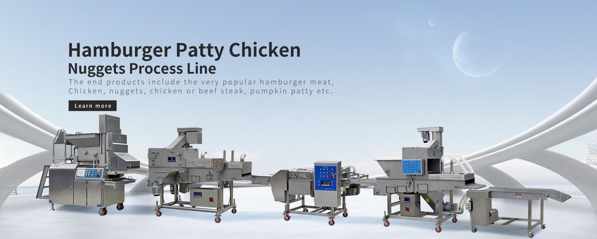 Hamburger Patty Chicken Nuggets Process Line