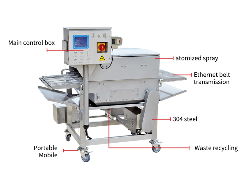 Automatic ice coating machine