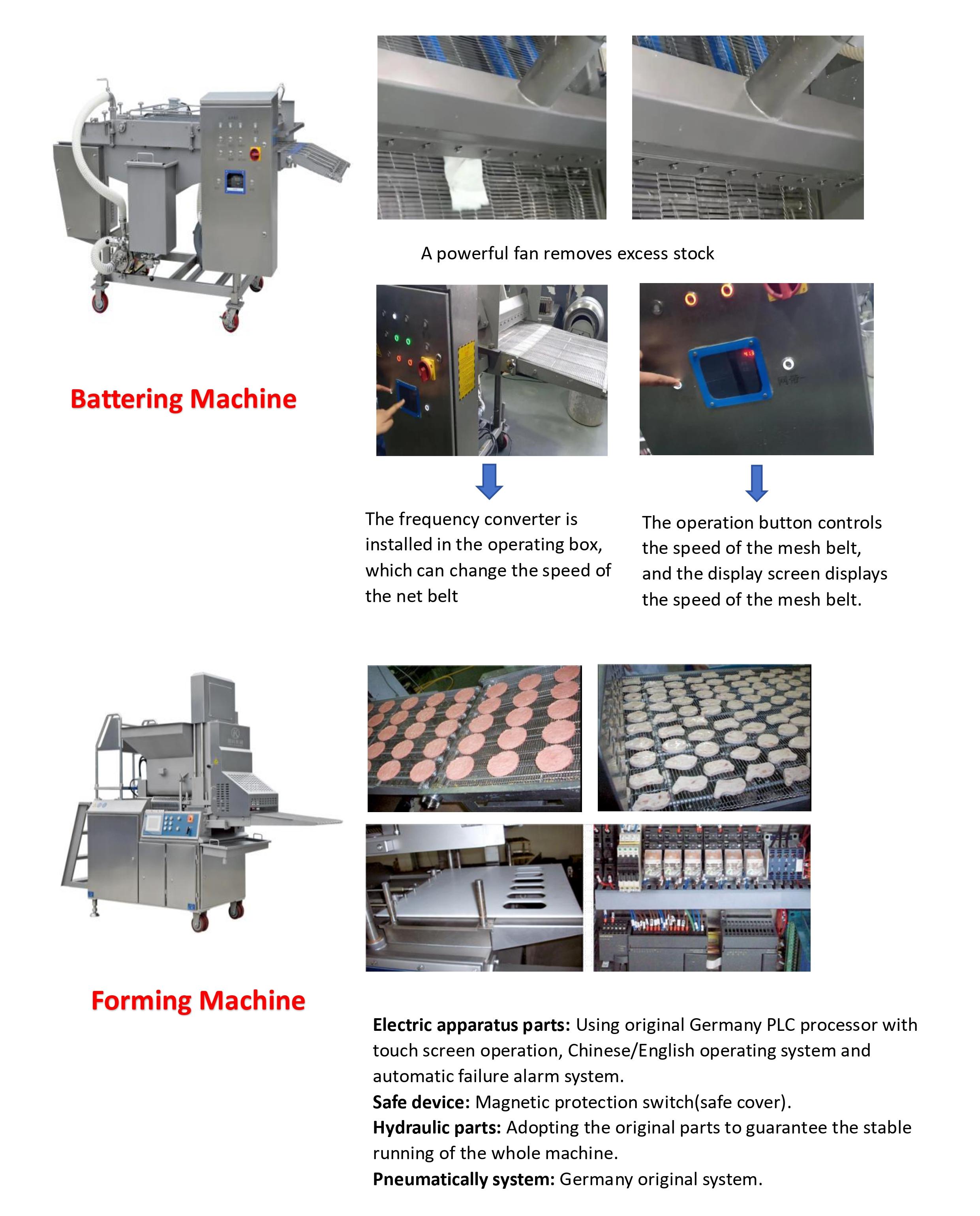 Battering process line