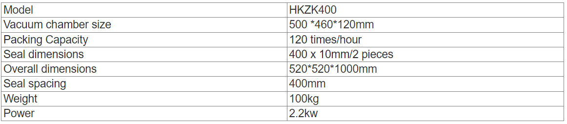 Double-Chamber Vacuum Packing Machine