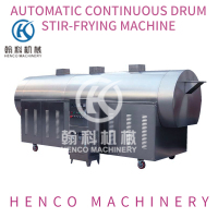 Automatic Continuous Drum Stir-Frying Machine