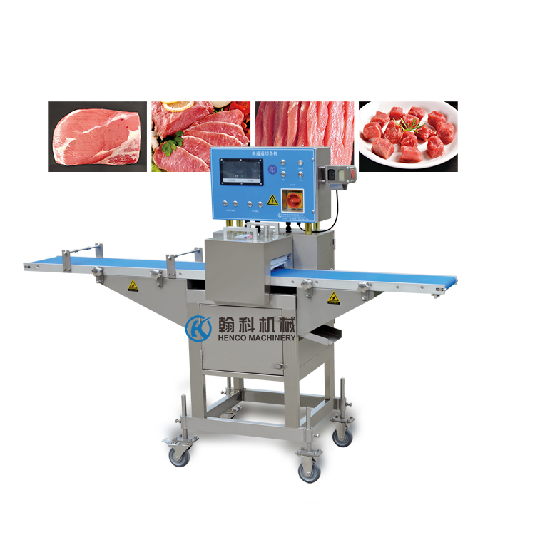 horizontal fresh meat slicer machine