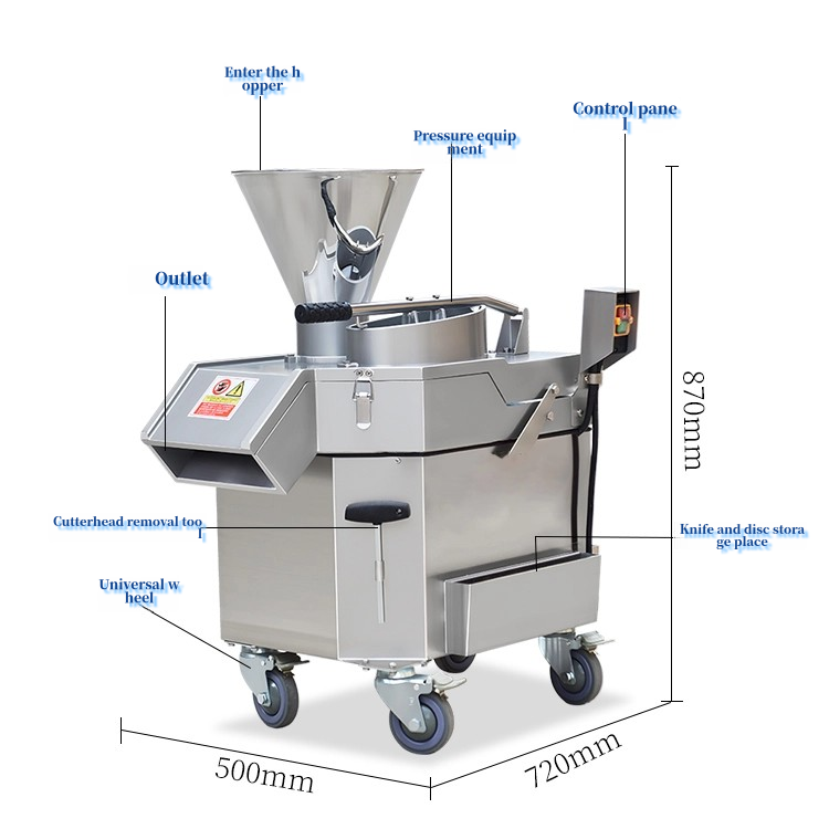 horizontal vegetable cutting machine