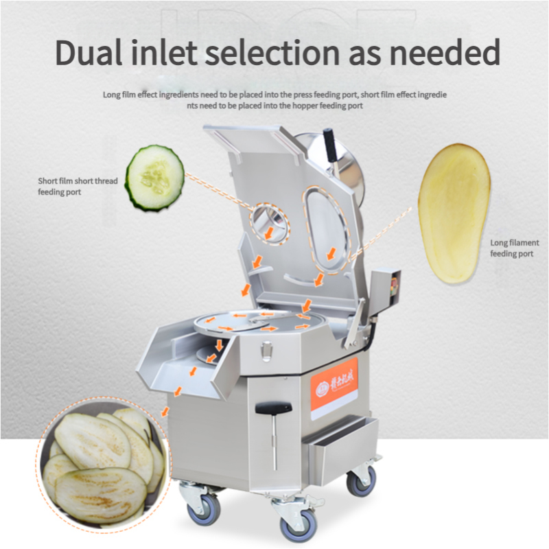 horizontal vegetable cutting machine