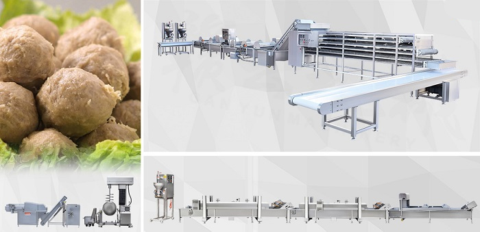 Beef ball assembly line technical solutions and equipment selection