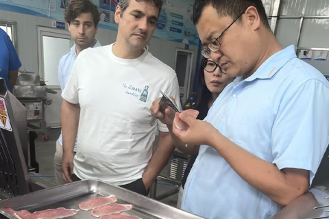 Spanish Customer Visits Henco Machinery – Factory Tour & Food Processing Line Test