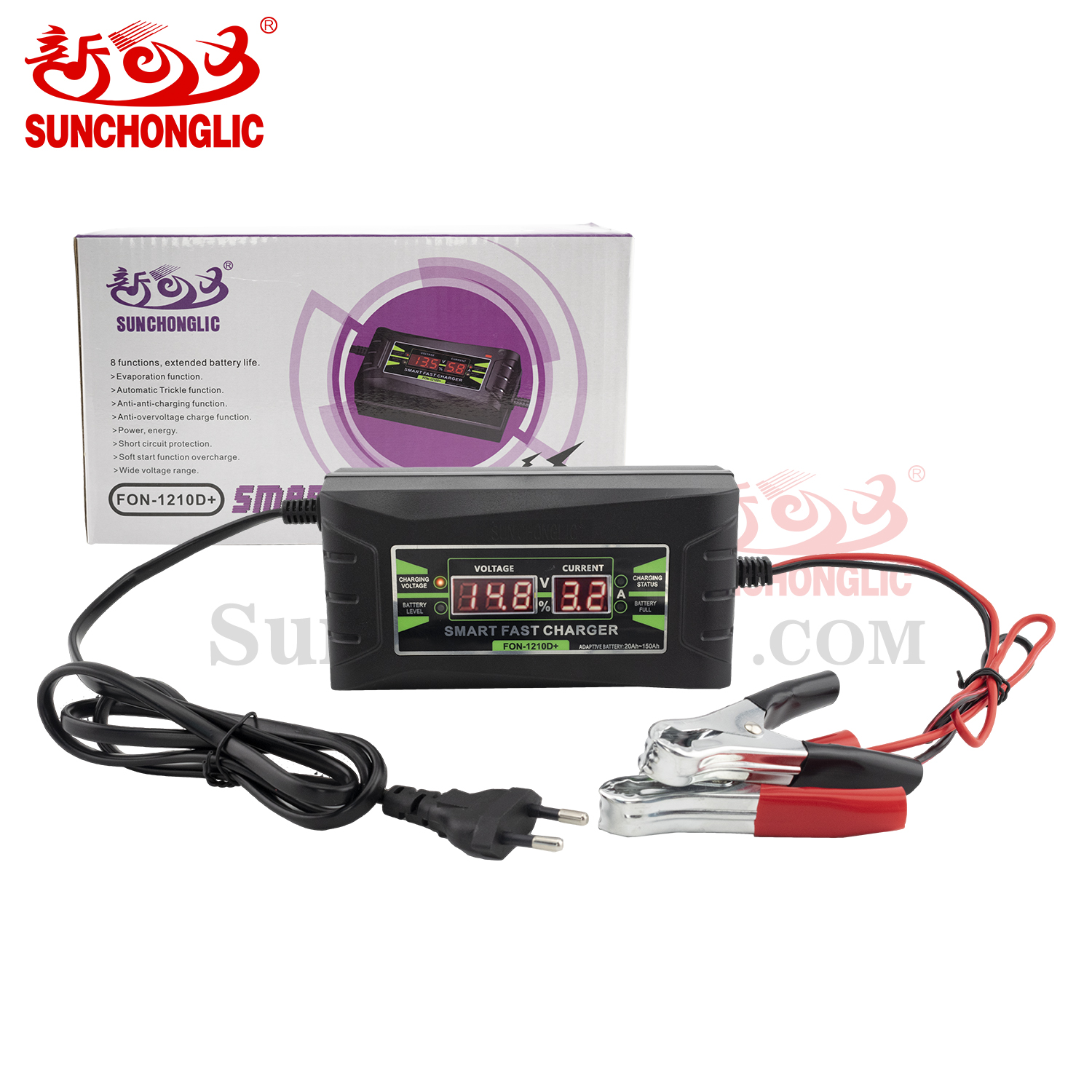 12V 10A 10 amp 12 volt lead acid car battery charger