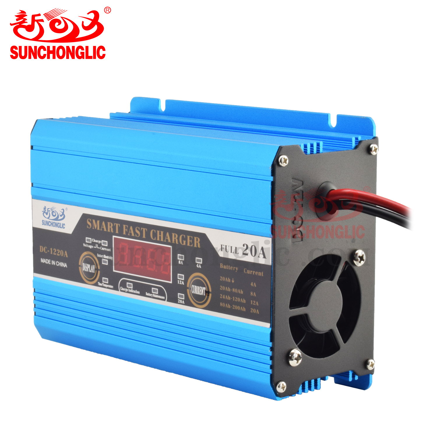 Smart fast charger 12V 20A lead acid battery charger