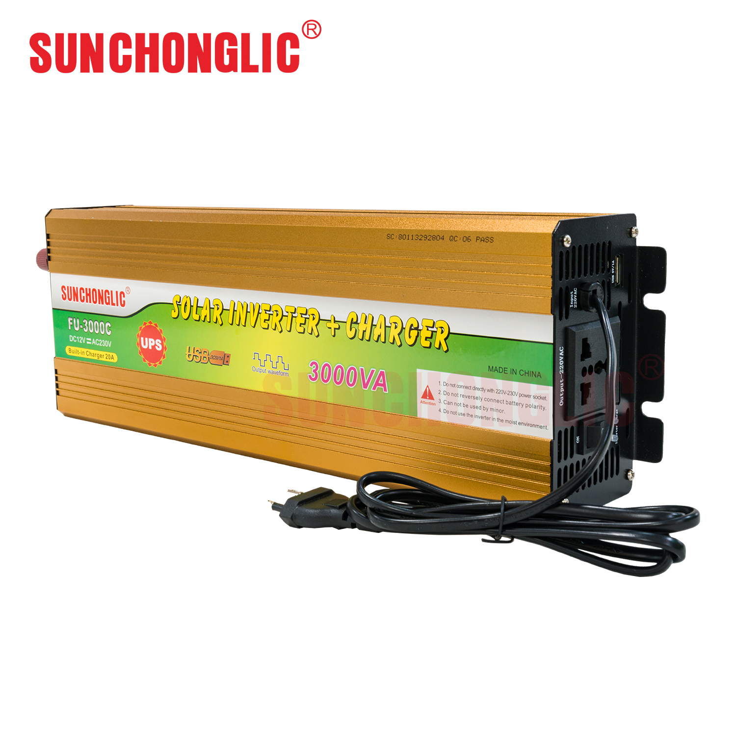 3000w modified sine wave solar ups inverter charger