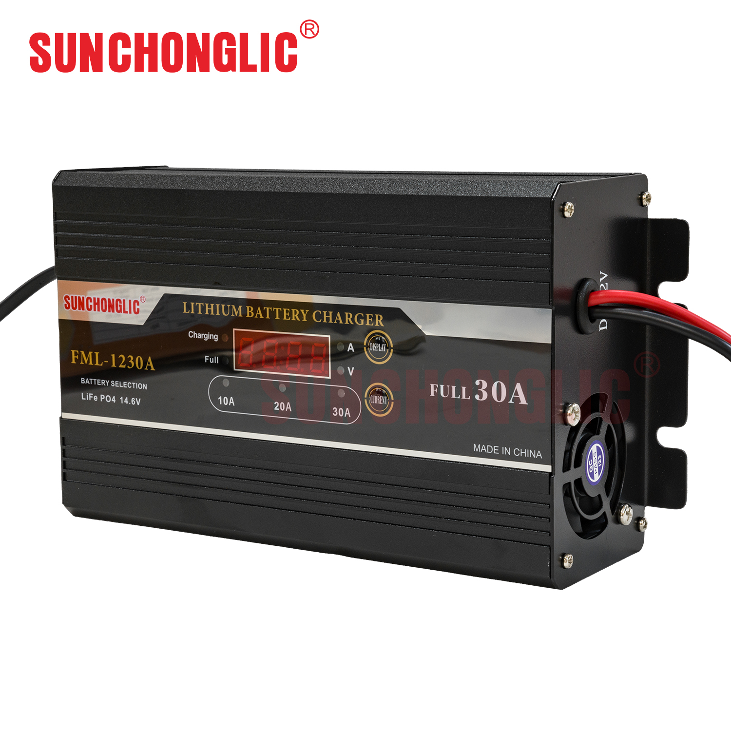 12V 30A smart LiFePO4 lithium battery charger