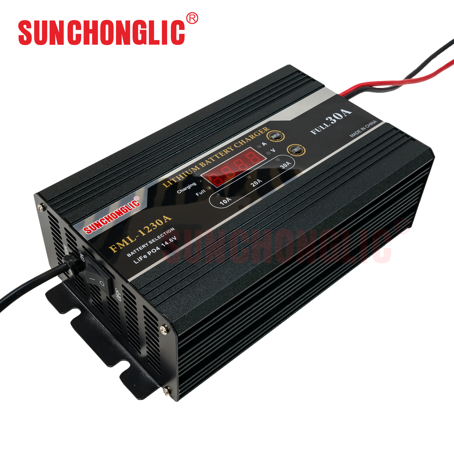 12V 30A smart LiFePO4 lithium battery charger