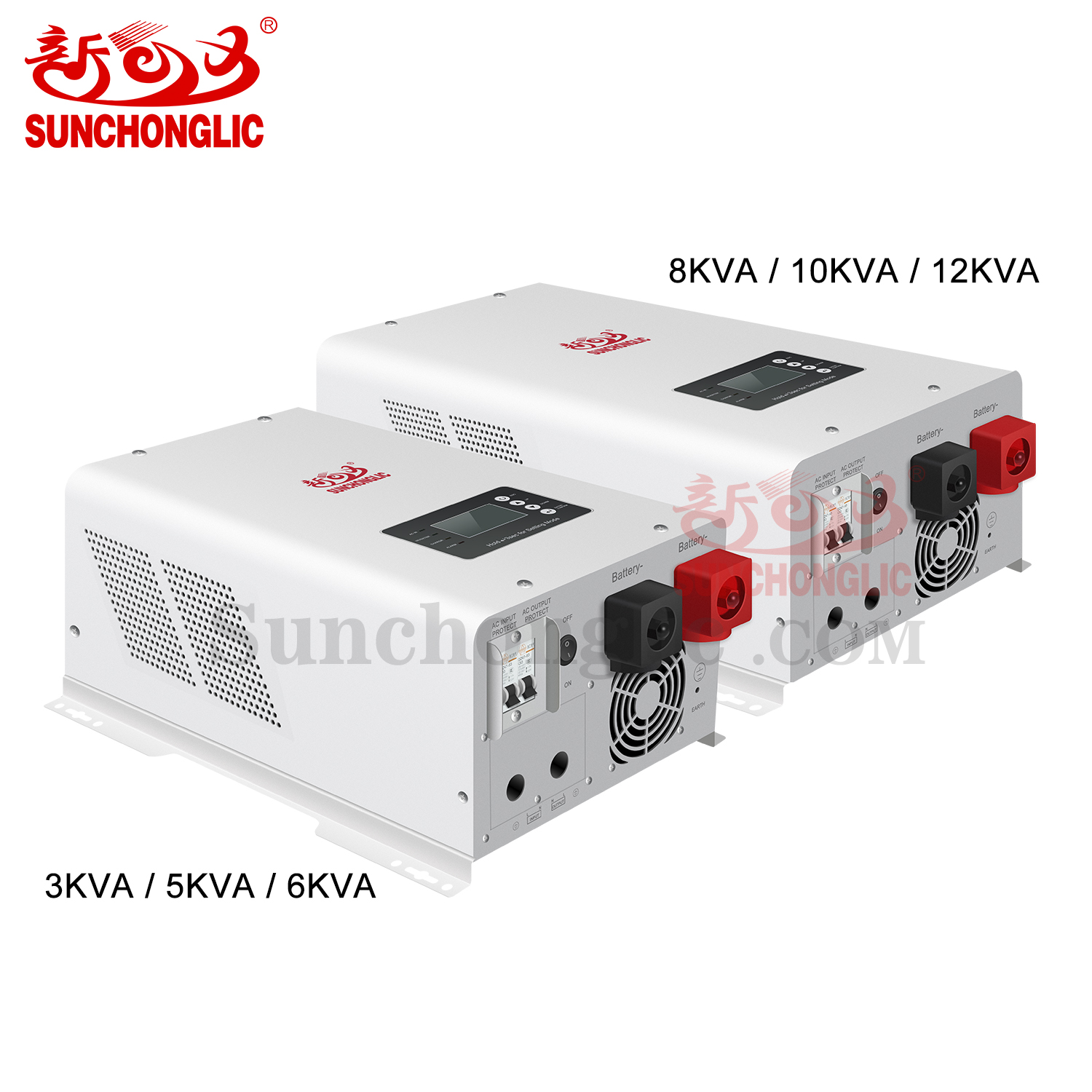 24v 2000w low frequency solar mppt hybrid inverter