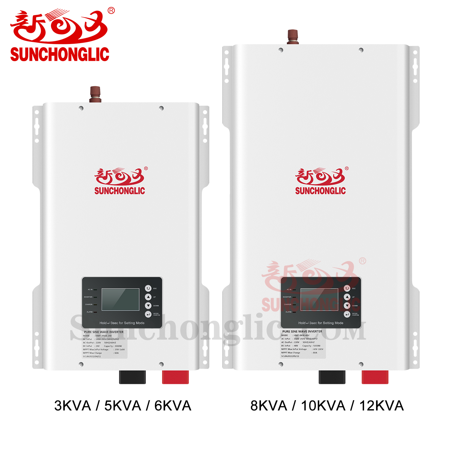 24v 2000w low frequency solar mppt hybrid inverter