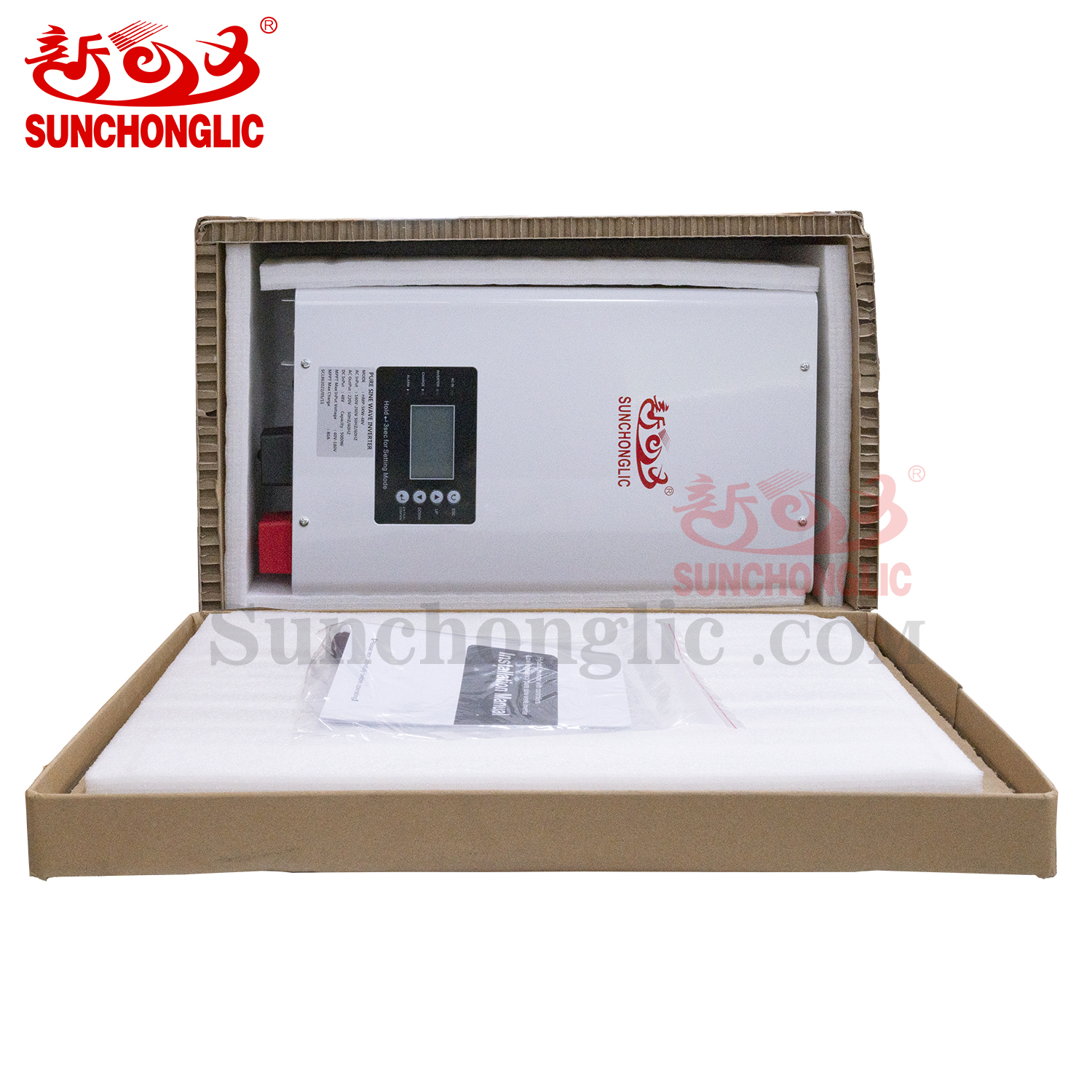 24v 2000w low frequency solar mppt hybrid inverter