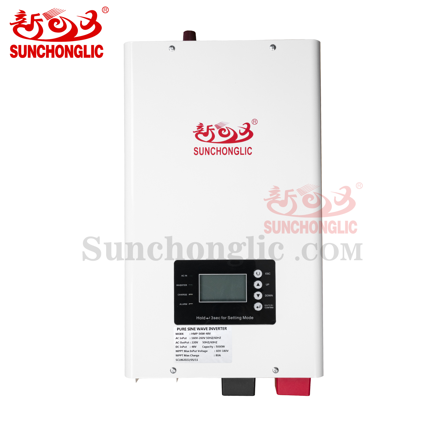 5000w 48v low frequency mppt hybrid solar inverter