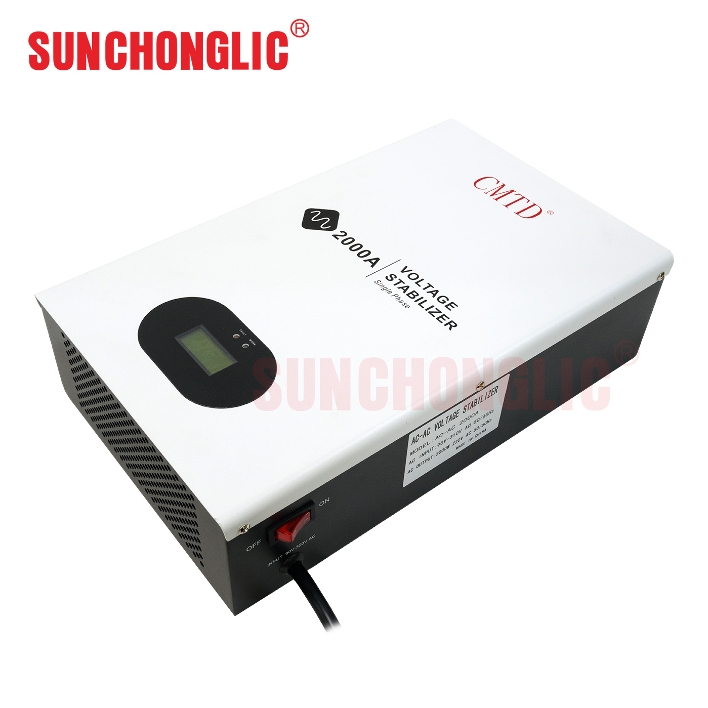 2000w 220v AC single phase voltage stabilizer