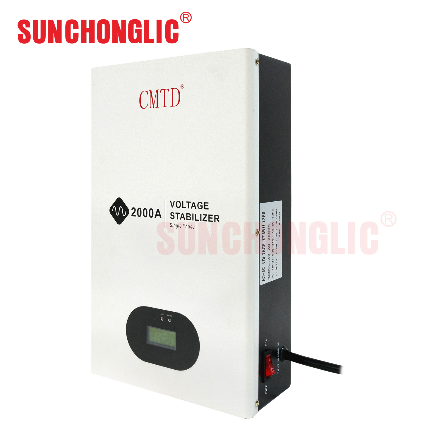 2000w 220v AC single phase voltage stabilizer