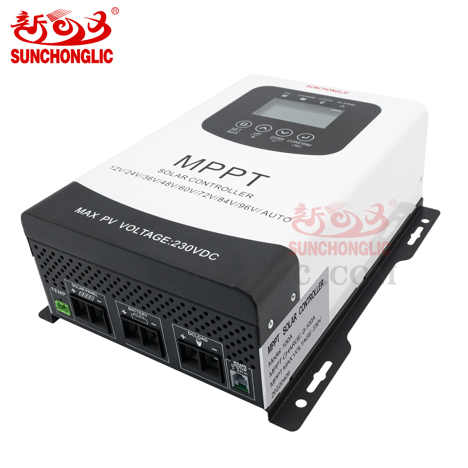 12V-96V 100A mppt solar panel regulator charge controller