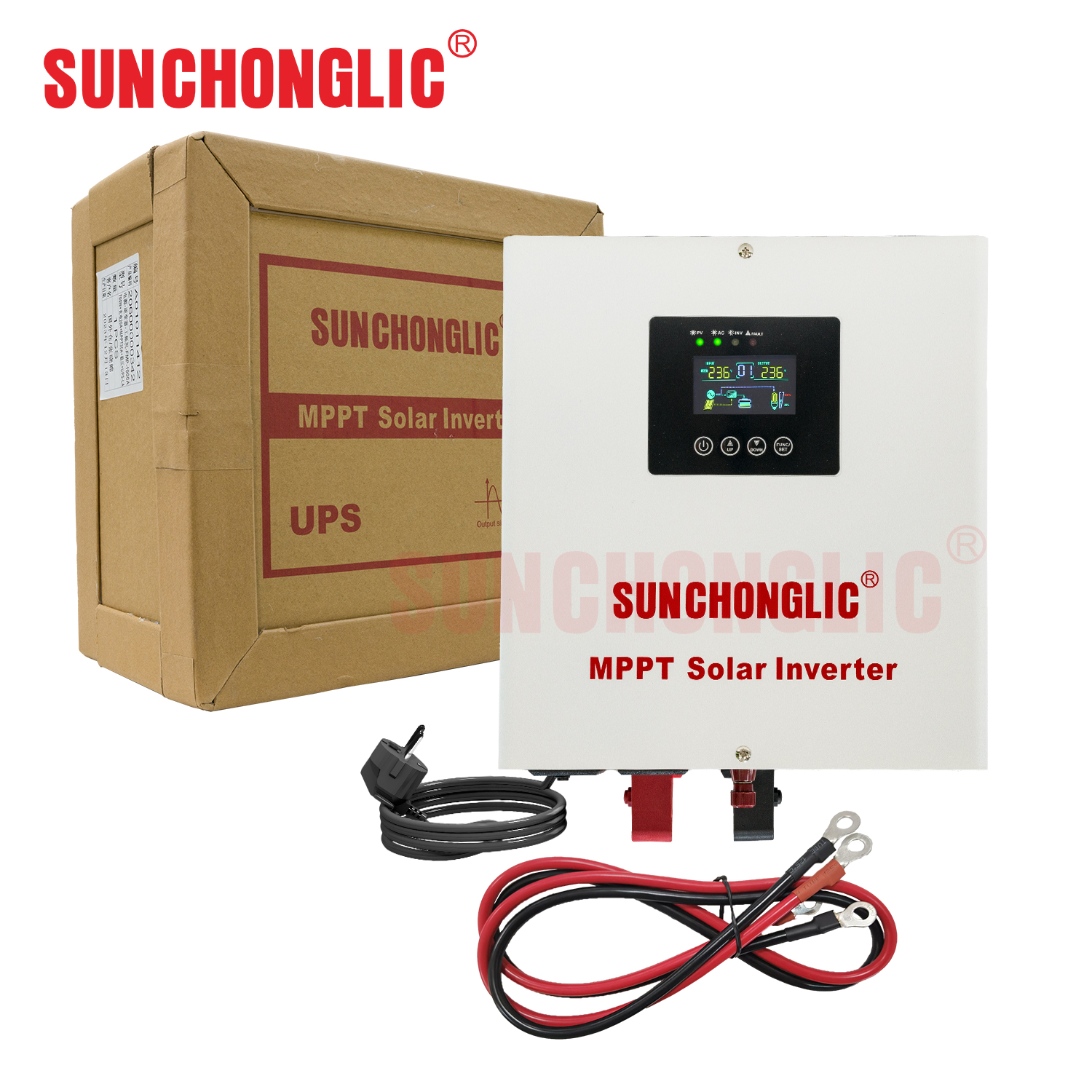 12V 1000VA UPS pure sine wave mppt solar inverter