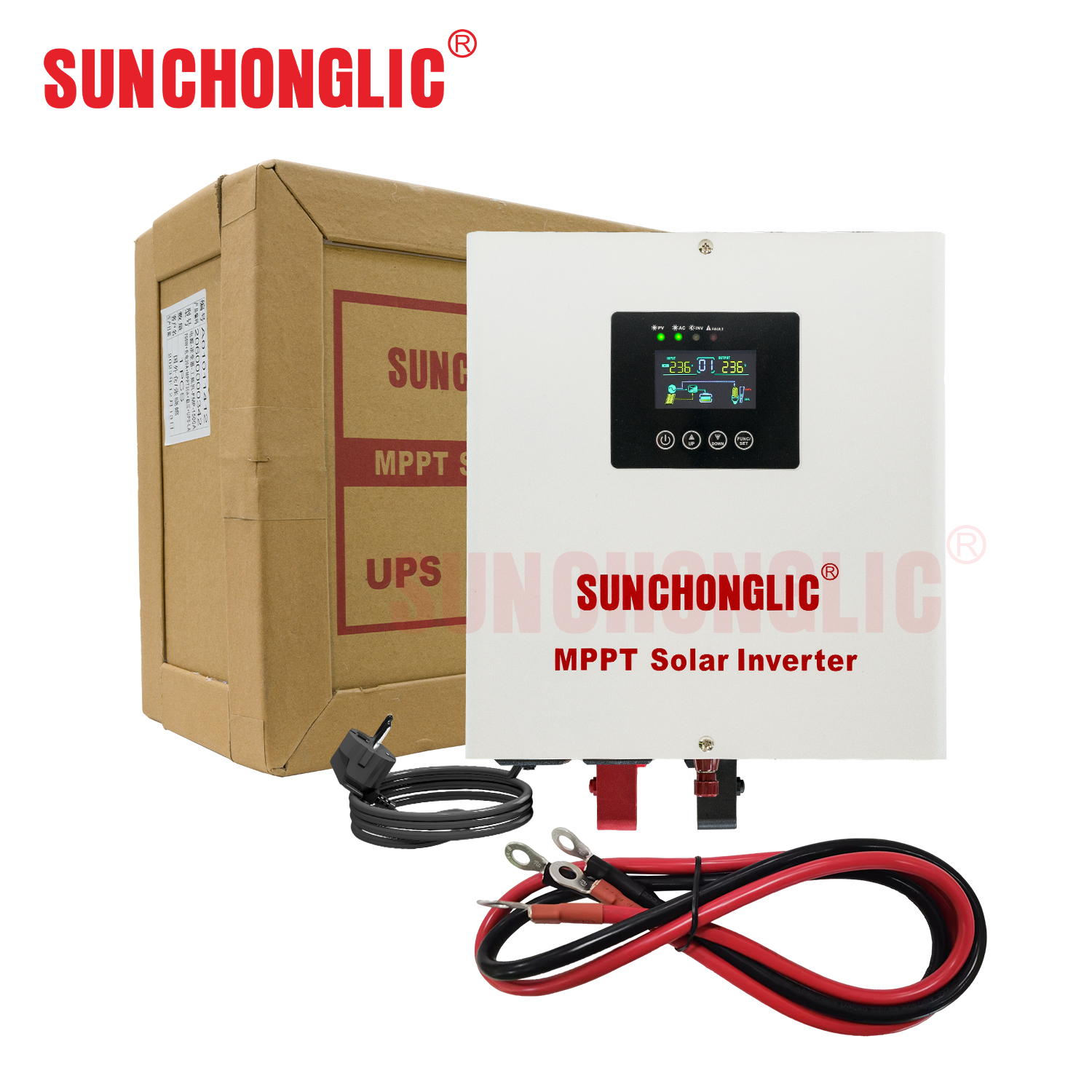 12V 1500VA pure sine wave UPS off grid mppt solar inverter