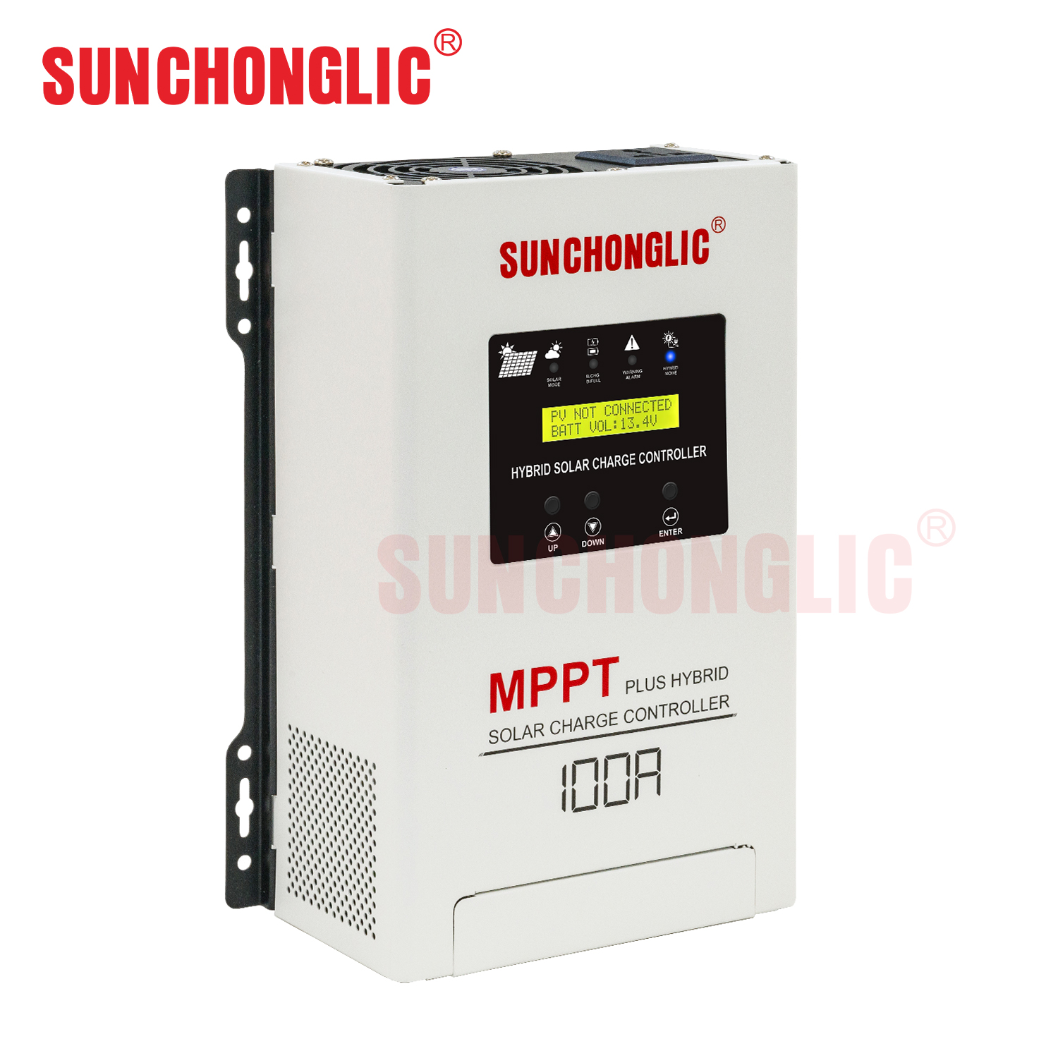 100A hybrid MPPT solar charge controller