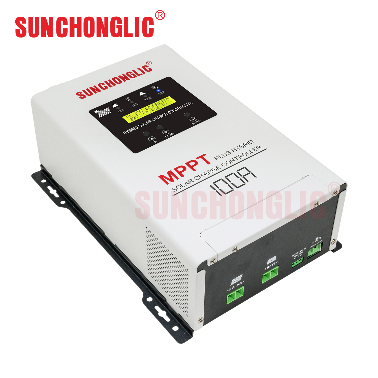 100A hybrid MPPT solar charge controller