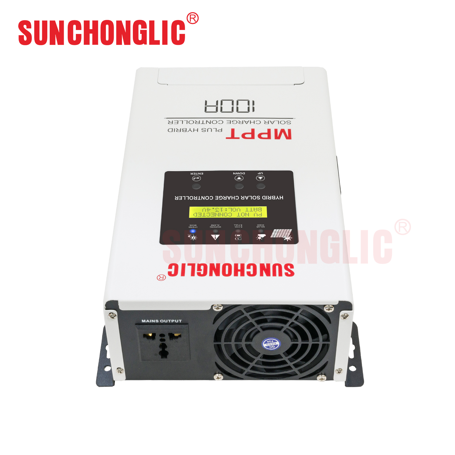 100A hybrid MPPT solar charge controller