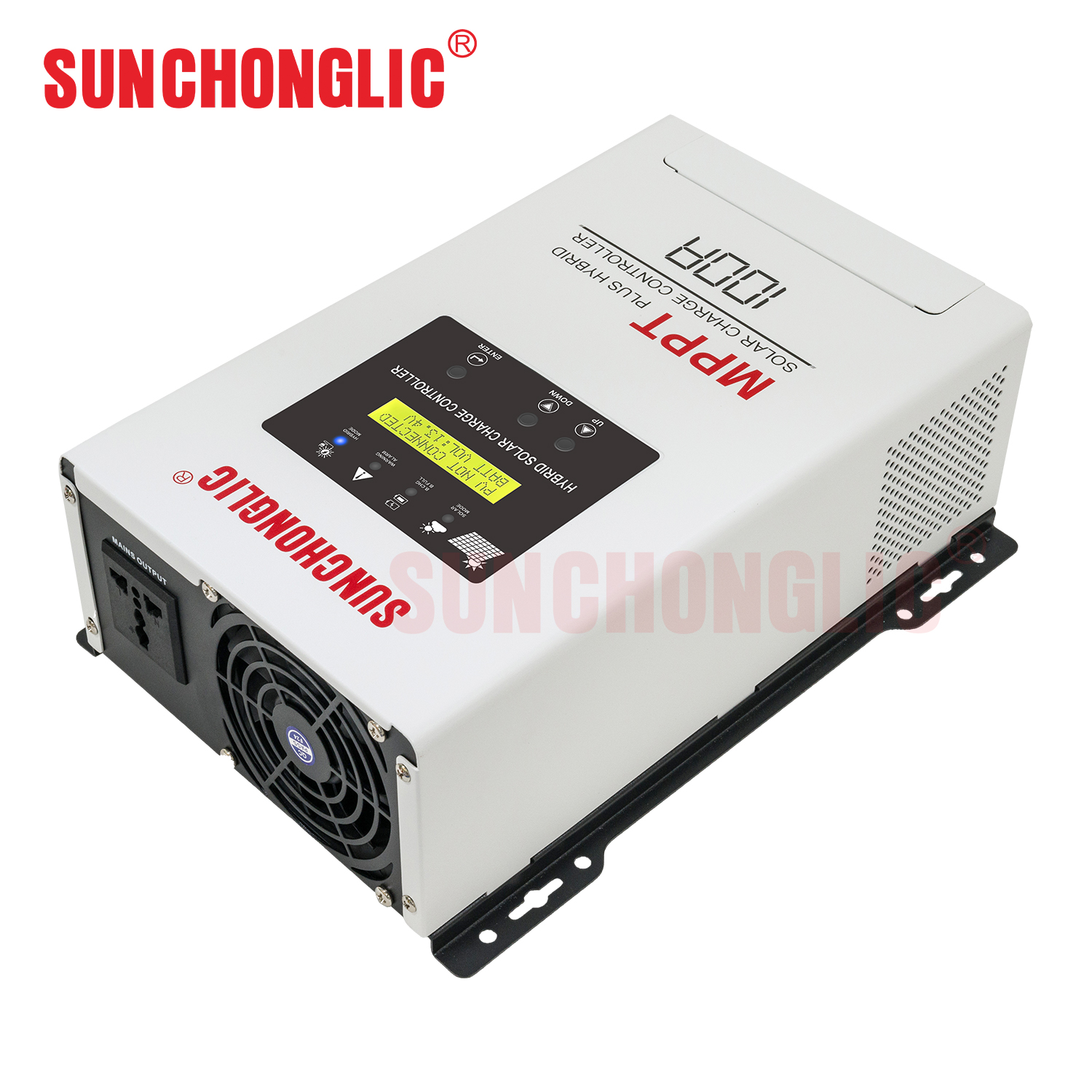 100A hybrid MPPT solar charge controller