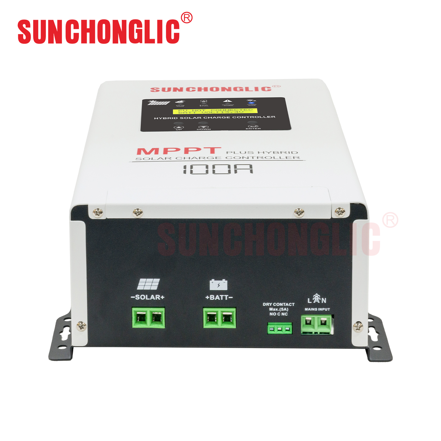 100A hybrid MPPT solar charge controller