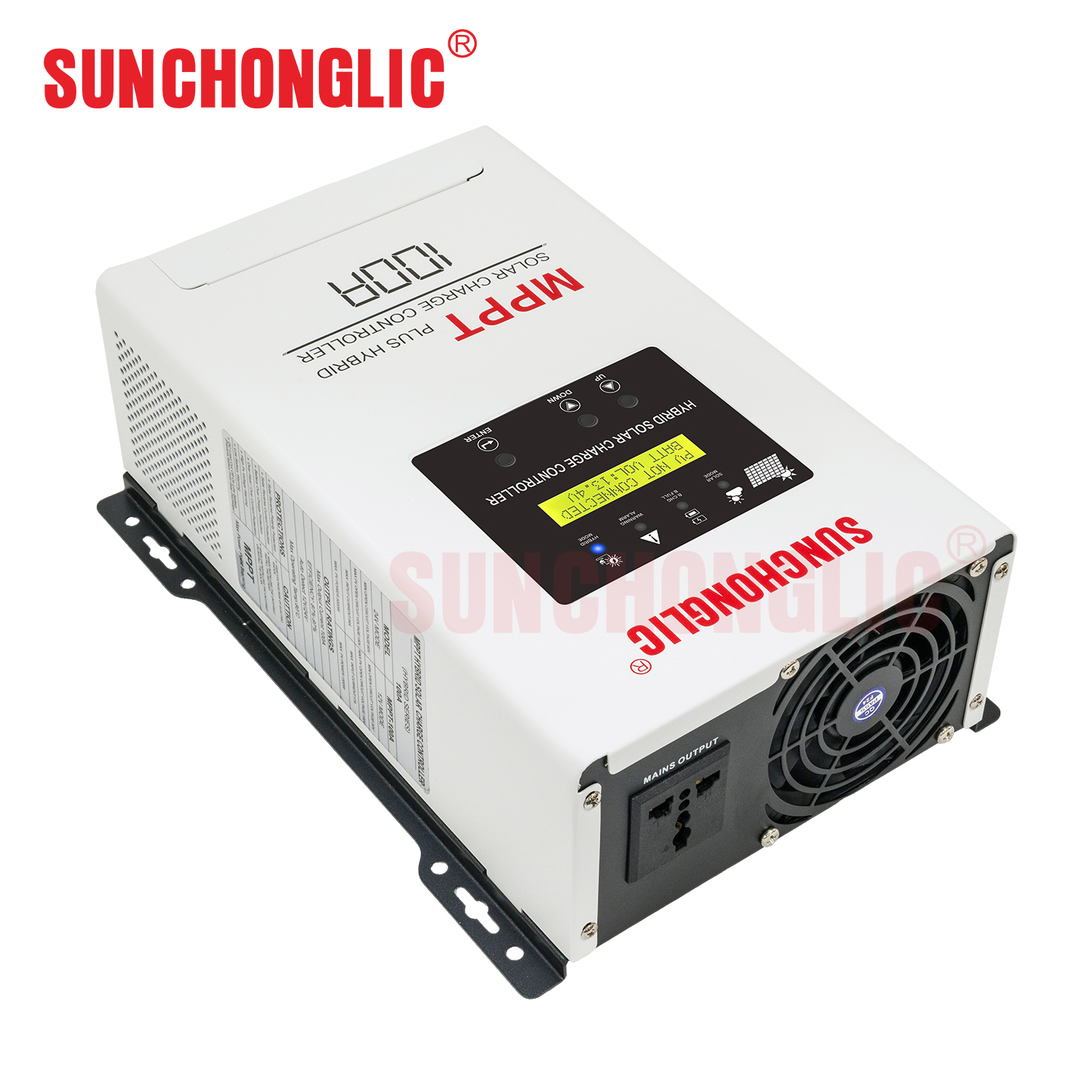 100A hybrid MPPT solar charge controller