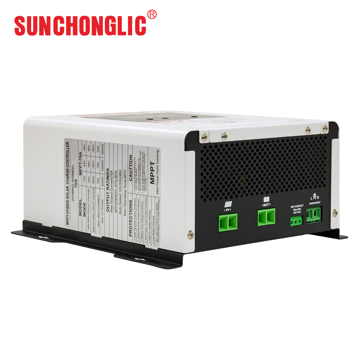 12V 24V 48V 70A hybrid MPPT solar charge controller