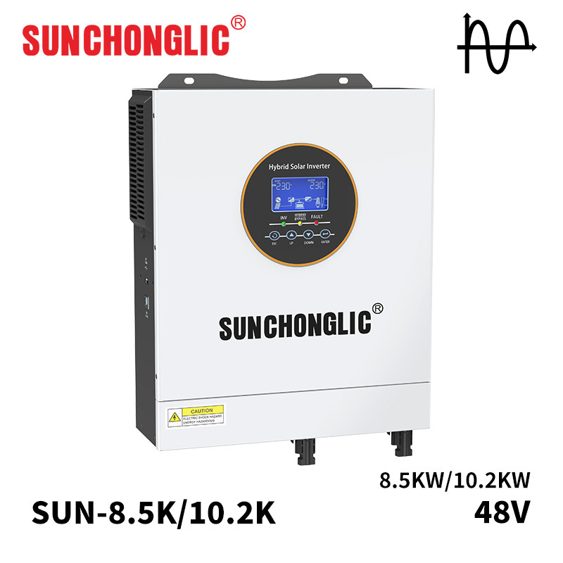 120Vac Single Phase / 240Vac Split Phase Hybrid Solar Inverter With 100V - 500V PV Input