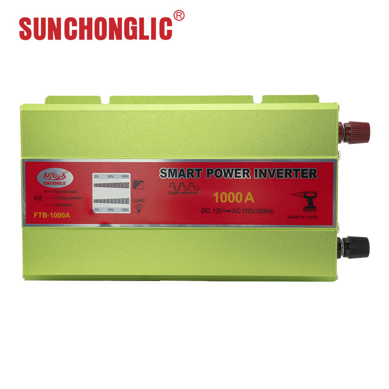 Smart Off Grid 1000W Modified Sine Wave Inverter 12v DC To 110v AC 60Hz