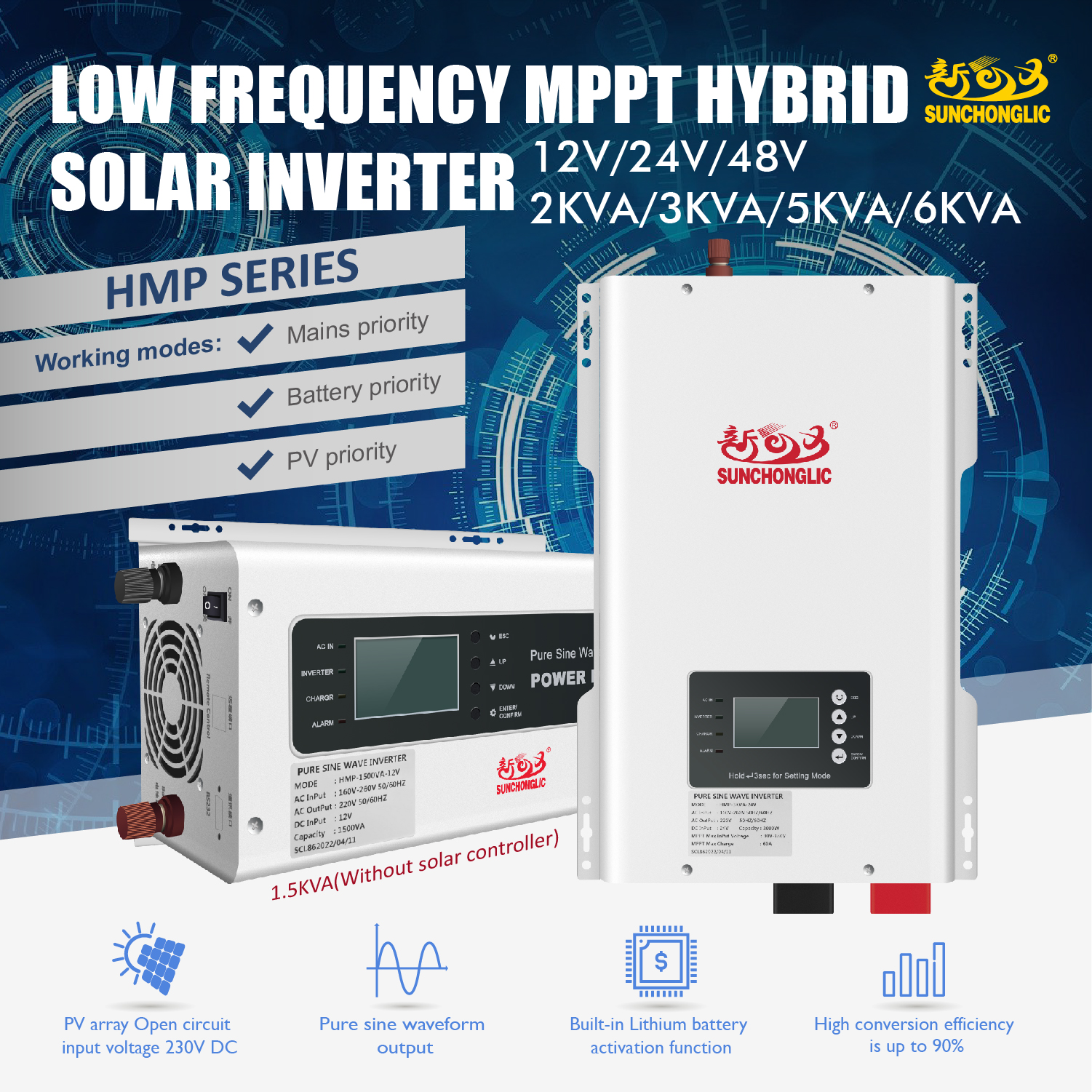 What is a hybrid solar inverter?