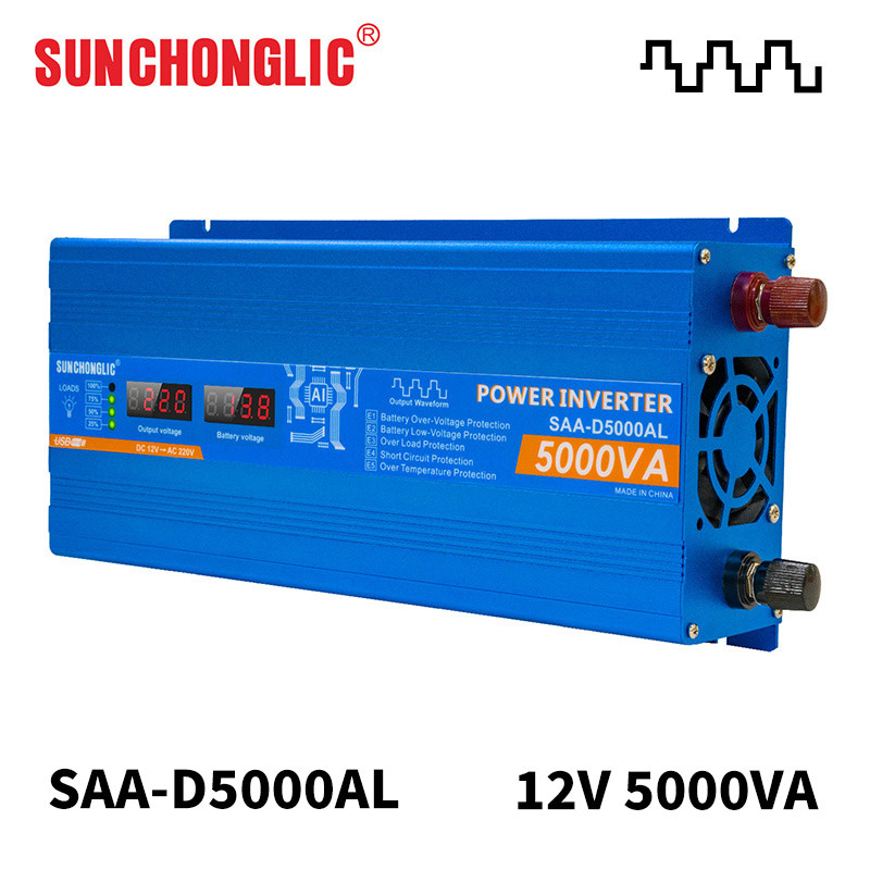 5000W Modified Sine Wave Inverter 5V 1A USB 12v Output 220v Led Display Inverter