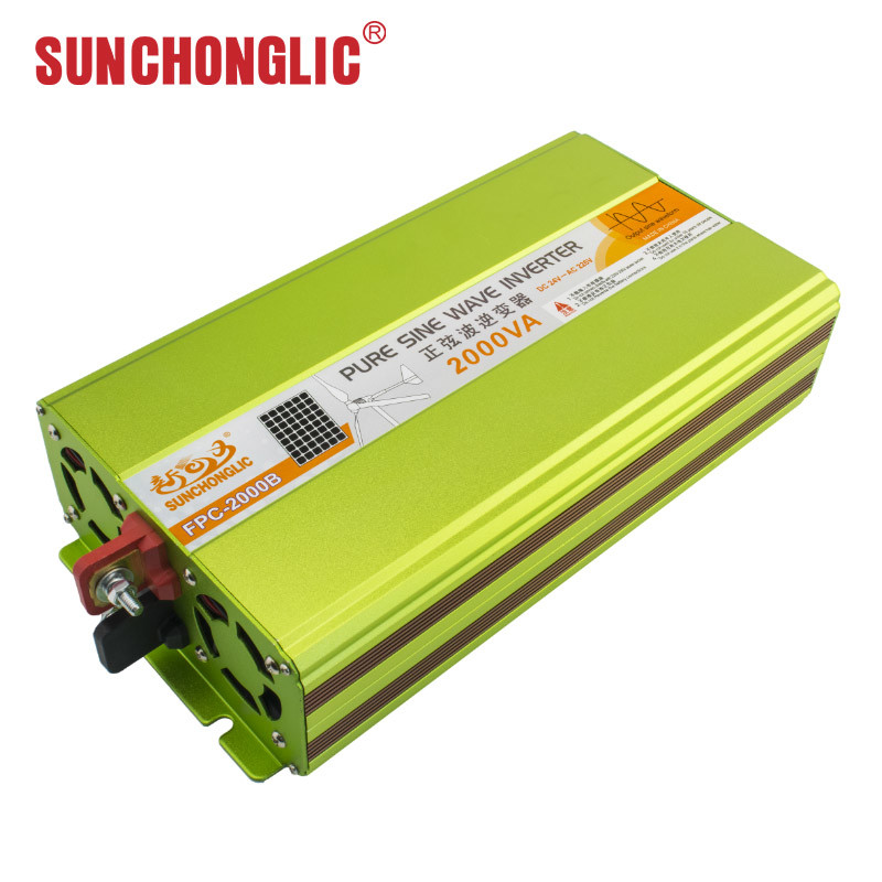 2000w Pure Sine Wave Power Inverter 5V 1A USB 24v 220v Dc To Ac