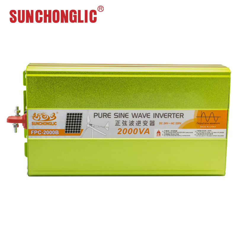 2000w Pure Sine Wave Power Inverter 5V 1A USB 24v 220v Dc To Ac