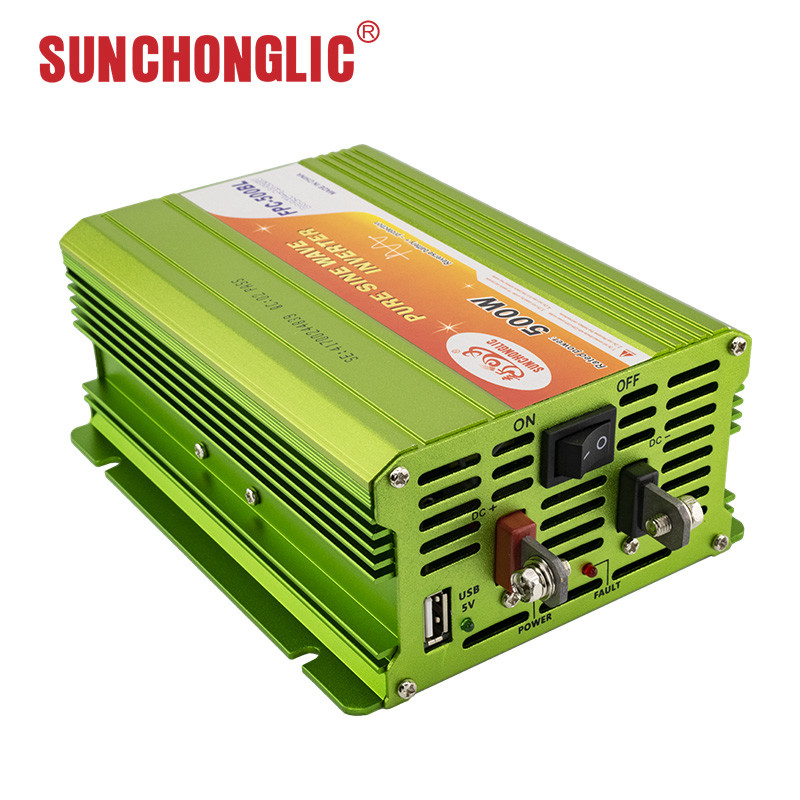 Lead Acid Battery 500W Pure Sine Wave Inverter 50Hz 24vdc 220vac Inverter Rustproof
