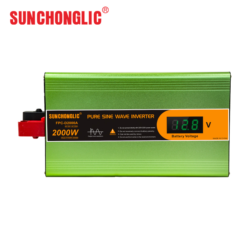 2000w Pure Sine Wave Inverter Home Use Inverter Input Dc 12v To Ac 220v Output