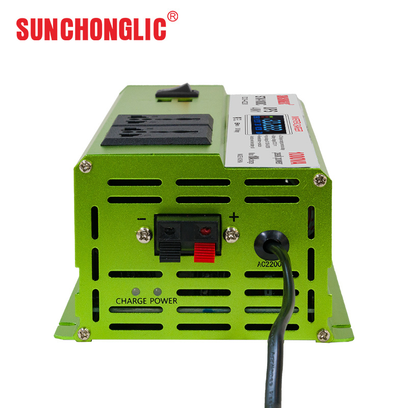 1000w 1000va Home Use Inverter With Charger Dc 12v To Ac 220v