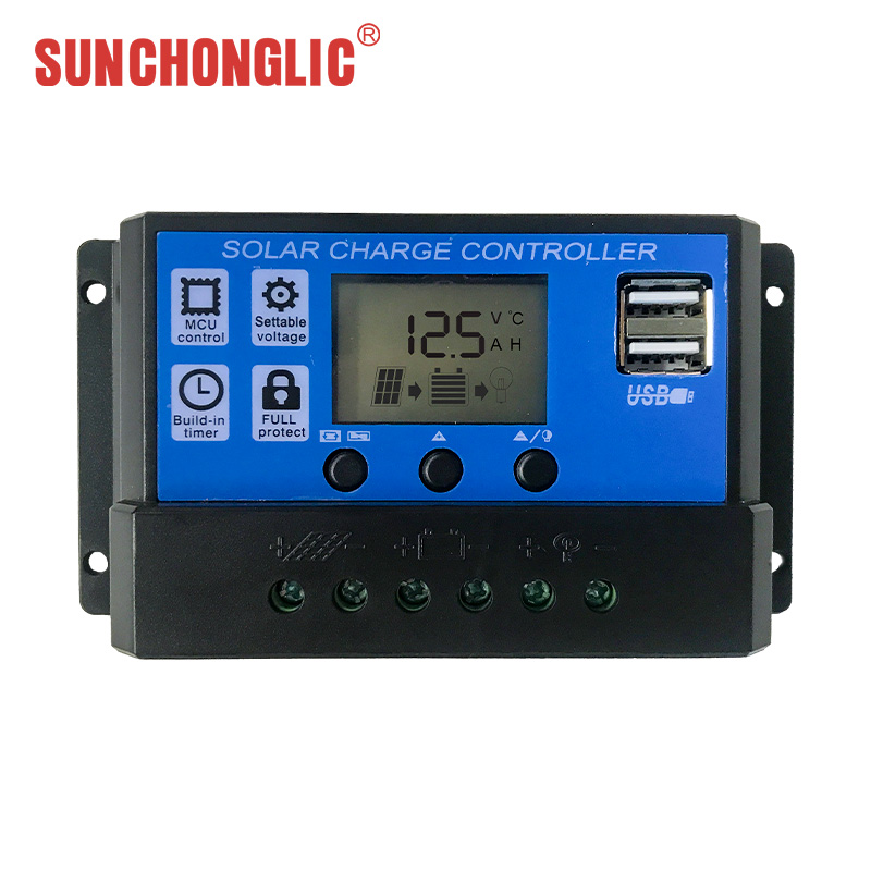 12V / 24V PWM Solar Charger Controllers 5V / 2A USB Output